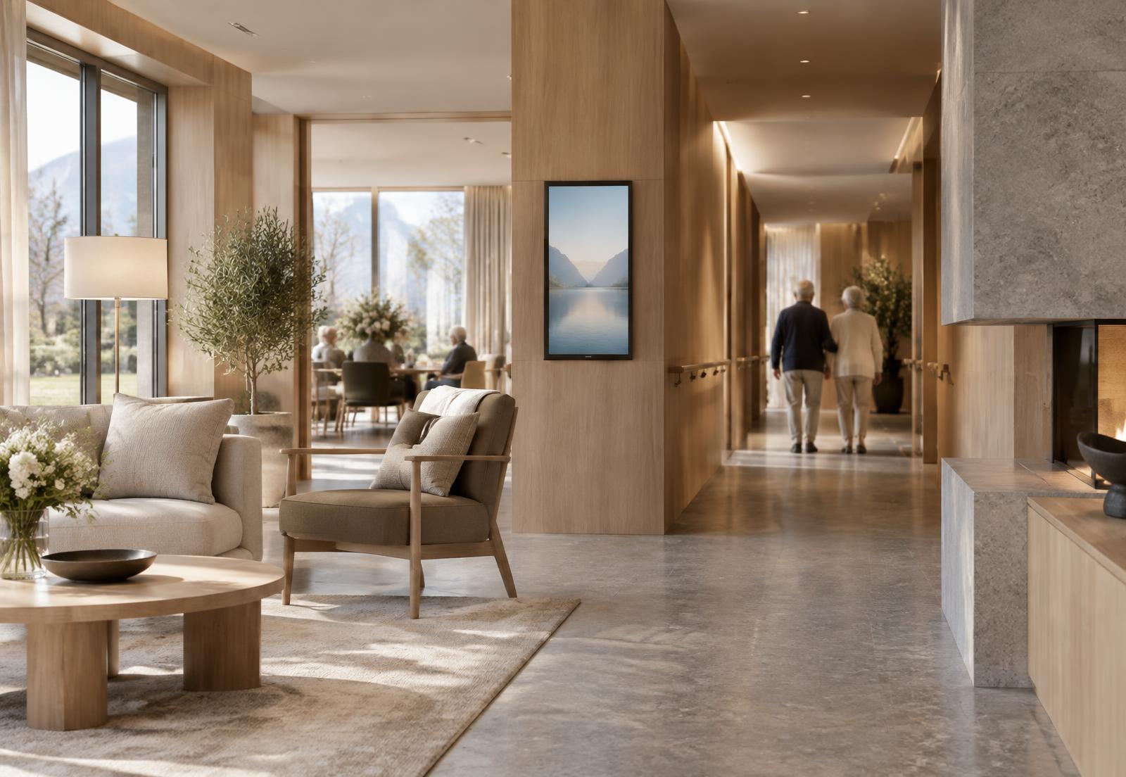 senior living property with integrated BITSCOM building communications